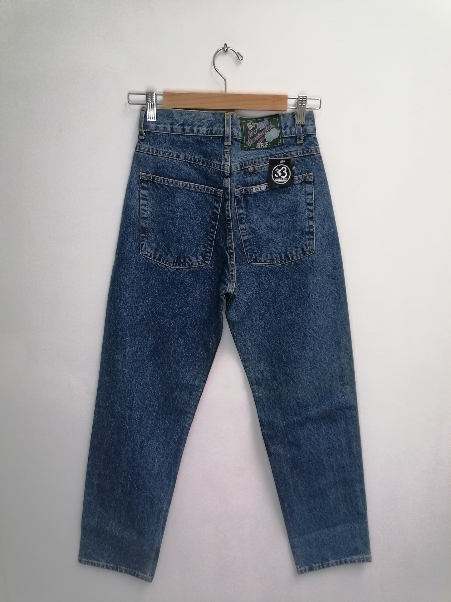 Pantaloni Jeans Rifle Over Constructed